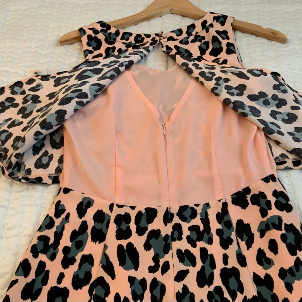 1. State Leopard Animal Print Mini Sleeveless Dress Size XS - Picture 7 of 12